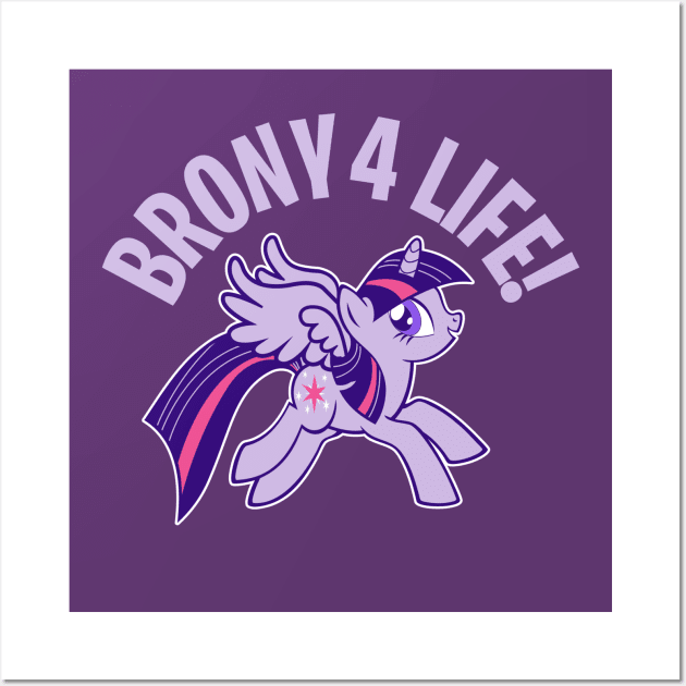 My little pony - BRONY 4 LIFE  - 3.0 Wall Art by KERZILLA